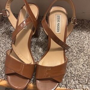 Steve Madden Tan Strappy Heels